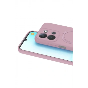 Mey İthalat®   Redmi 15C 4G Regal Magsafe Standlı Kapak - Açık Pembe
