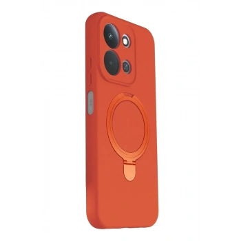 Mey İthalat®   Redmi 15C 4G Regal Magsafe Standlı Kapak - Turuncu