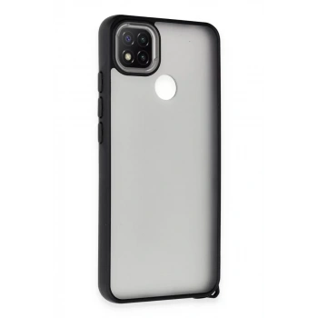 Mey İthalat®   Redmi 9C Kılıf Elegant Kapak - Siyah