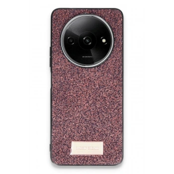 Mey İthalat®   Redmi A3 4G Bright Simli Kapak - Derin Mor