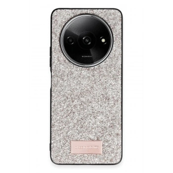 Mey İthalat®   Redmi A3 4G Bright Simli Kapak - Gold