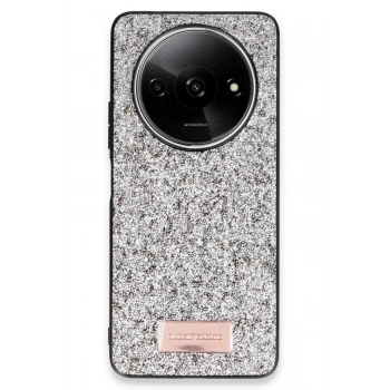 Mey İthalat®   Redmi A3 4G Bright Simli Kapak - Gümüş