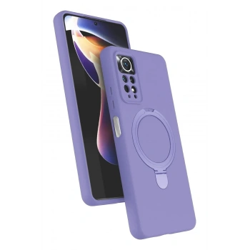 Mey İthalat®   Redmi Note 12 Pro 4G Regal Magsafe Standlı Kapak - Lila
