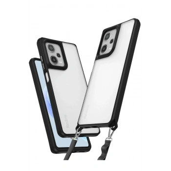 Mey İthalat®   Redmi Note 12 Pro 5G Kılıf Penta Silikon Kılıf - Siyah