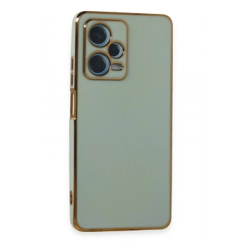Mey İthalat®   Redmi Note 12 Pro Plus Kılıf Volet Silikon - Açık Yeşil