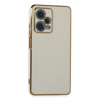 Mey İthalat®   Redmi Note 12 Pro Plus Kılıf Volet Silikon - Beyaz