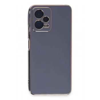 Mey İthalat®   Redmi Note 12 Pro Plus Kılıf Volet Silikon - Mavi