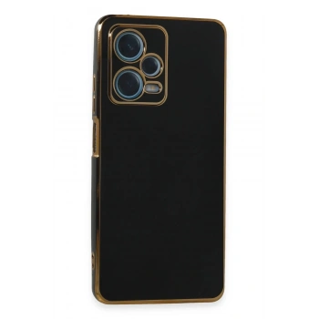 Mey İthalat®   Redmi Note 12 Pro Plus Kılıf Volet Silikon - Siyah