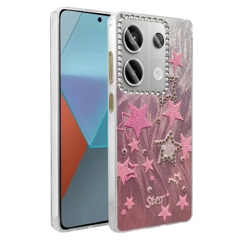 Mey İthalat®   Redmi Note 13 Pro 4G Kılıf Blade Aynalı Desenli Kapak - Desen 7