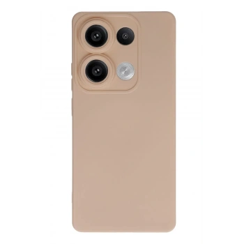 Mey İthalat®   Redmi Note 13 Pro 4G Kılıf Nano içi Kadife Silikon - Pudra