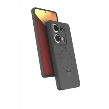Mey İthalat®   Redmi Note 13 Pro 4G Regal Magsafe Standlı Kapak - Titan Gri