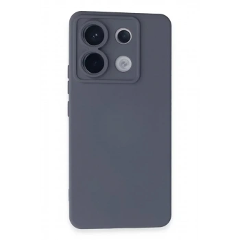 Mey İthalat®   Redmi Note 13 Pro 5G Kılıf Nano içi Kadife Silikon - Gri