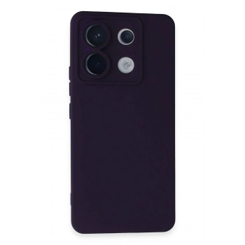 Mey İthalat®   Redmi Note 13 Pro 5G Kılıf Nano içi Kadife Silikon - Mor
