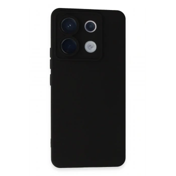 Mey İthalat®   Redmi Note 13 Pro 5G Kılıf Nano içi Kadife Silikon - Siyah