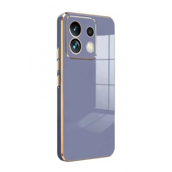 Mey İthalat®   Redmi Note 13 Pro 5G Kılıf Volet Silikon - Mavi