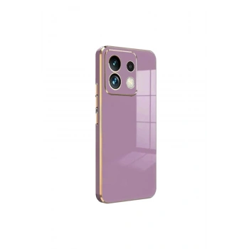 Mey İthalat®   Redmi Note 13 Pro 5G Kılıf Volet Silikon - Mor