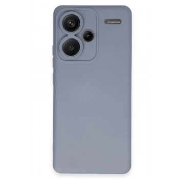 Mey İthalat®   Redmi Note 13 Pro Plus Kılıf Nano içi Kadife Silikon - Gri