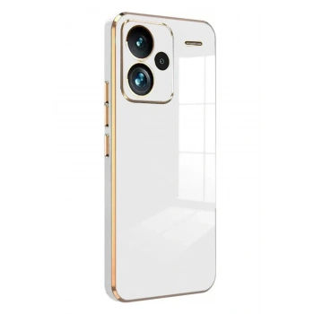 Mey İthalat®   Redmi Note 13 Pro Plus Kılıf Volet Silikon - Beyaz