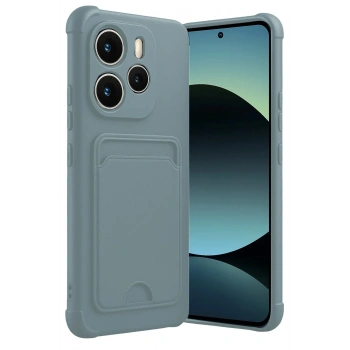 Mey İthalat®   Redmi Note 14 4G Kelvin Kartvizitli Silikon - Açık Yeşil