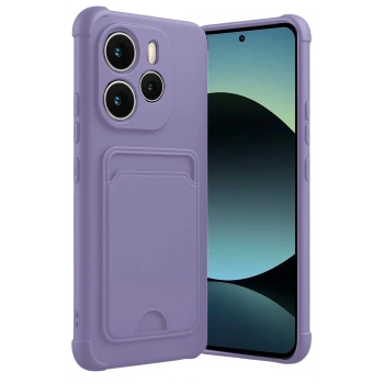 Mey İthalat®   Redmi Note 14 4G Kelvin Kartvizitli Silikon - Lila