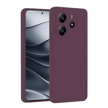 Mey İthalat®   Redmi Note 14 4G Kılıf First Silikon - Mürdüm