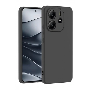 Mey İthalat®   Redmi Note 14 4G Kılıf First Silikon - Siyah