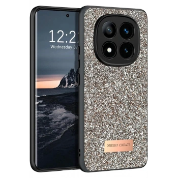 Mey İthalat®   Redmi Note 14 Pro 4G Bright Simli Kapak - Gold
