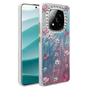 Mey İthalat®   Redmi Note 14 Pro 4G Kılıf Blade Aynalı Desenli Kapak - Desen 4