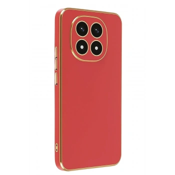 Mey İthalat®   Redmi Note 14 Pro 4G Kılıf Volet Silikon - Kırmızı