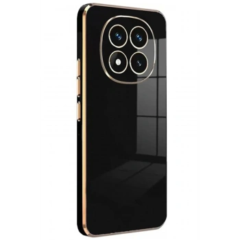 Mey İthalat®   Redmi Note 14 Pro 4G Kılıf Volet Silikon - Siyah