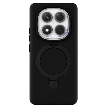 Mey İthalat®   Redmi Note 14 Pro 4G Regal Magsafe Standlı Kapak - Siyah