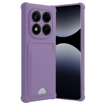 Mey İthalat®   Redmi Note 14 Pro 5G Kelvin Kartvizitli Silikon - Lila