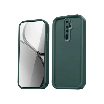 Mey İthalat®   Redmi Note 8 Pro Kılıf Viera Silikon - Koyu Yeşil