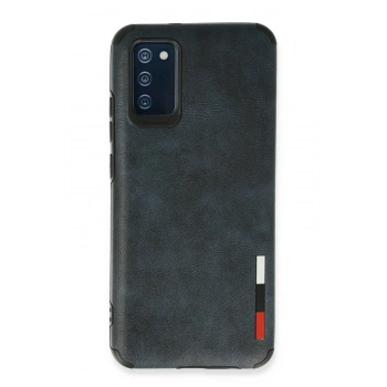 Mey İthalat®  Samsung Galaxy A03S Kılıf Loop Deri Silikon - Lacivert