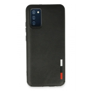 Mey İthalat®  Samsung Galaxy A03S Kılıf Loop Deri Silikon - Siyah