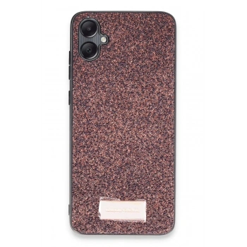 Mey İthalat®  Samsung Galaxy A05 Bright Simli Kapak - Derin Mor