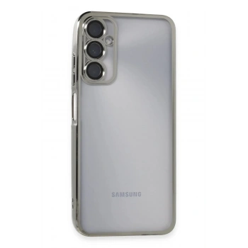Mey İthalat®  Samsung Galaxy A05S Kılıf  Lensli Silikon - Gümüş