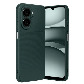 Mey İthalat®  Samsung Galaxy A07 4G Auto Focus Karbon Kapak - Koyu Yeşil