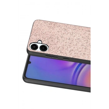 Mey İthalat®  Samsung Galaxy A07 4G Bright Simli Kapak - Pembe