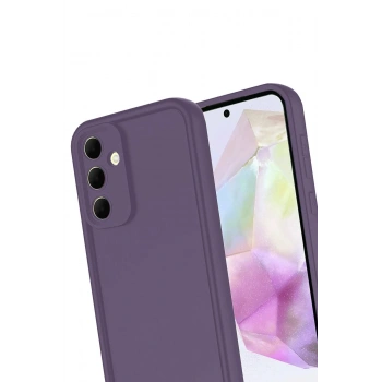 Mey İthalat®  Samsung Galaxy A16 5G Kılıf Viera Silikon - Mürdüm