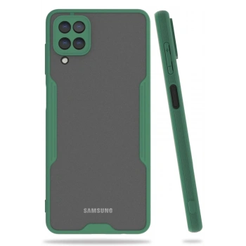 Mey İthalat®  Samsung Galaxy A22 Kılıf Platin Silikon - Yeşil