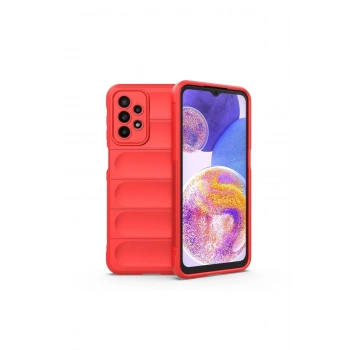 Mey İthalat®  Samsung Galaxy A23 4G Kılıf Optimum Silikon - Kırmızı