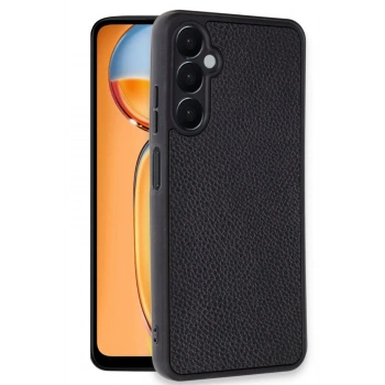 Mey İthalat®  Samsung Galaxy A36 Kılıf Aras Deri Kapak - Siyah