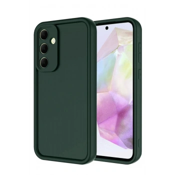 Mey İthalat®  Samsung Galaxy A36 Kılıf Viera Silikon - Koyu Yeşil