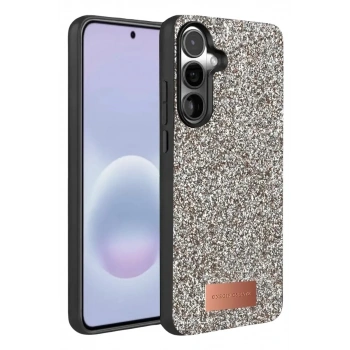 Mey İthalat®  Samsung Galaxy A37 5G Bright Simli Kapak - Gümüş
