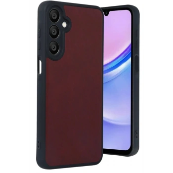 Mey İthalat®  Samsung Galaxy A55 5G Kılıf Aras Deri Kapak - Bordo