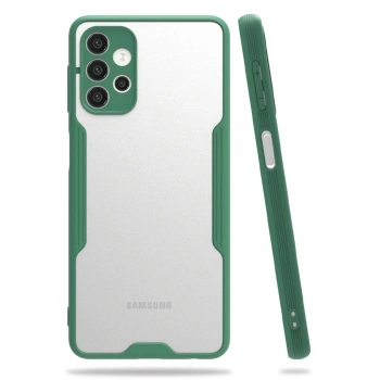 Mey İthalat®  Samsung Galaxy A72 Kılıf Platin Silikon - Yeşil