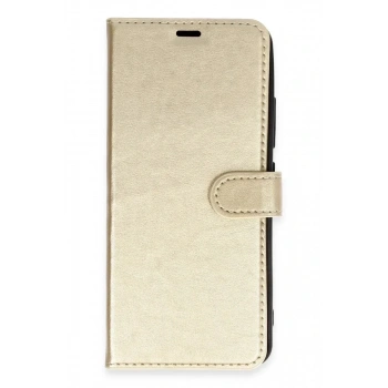 Mey İthalat®  Samsung Galaxy J5 Trend S Plus Kapaklı Kılıf - Gold