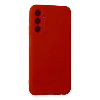 Mey İthalat®  Samsung Galaxy M34 5G Kılıf First Silikon - Kırmızı