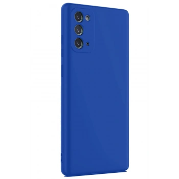 Mey İthalat®  Samsung Galaxy Note 20 Kılıf First Silikon - Mavi